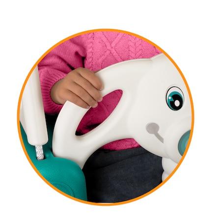 Huśtawka Słonik ogrodowa domowa kubełkowa 3w1 Ricokids