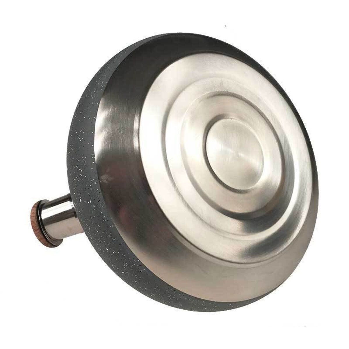 Czajnik stalowy z gwizdkiem 2.8L Wood Line szary KLAUSBERG