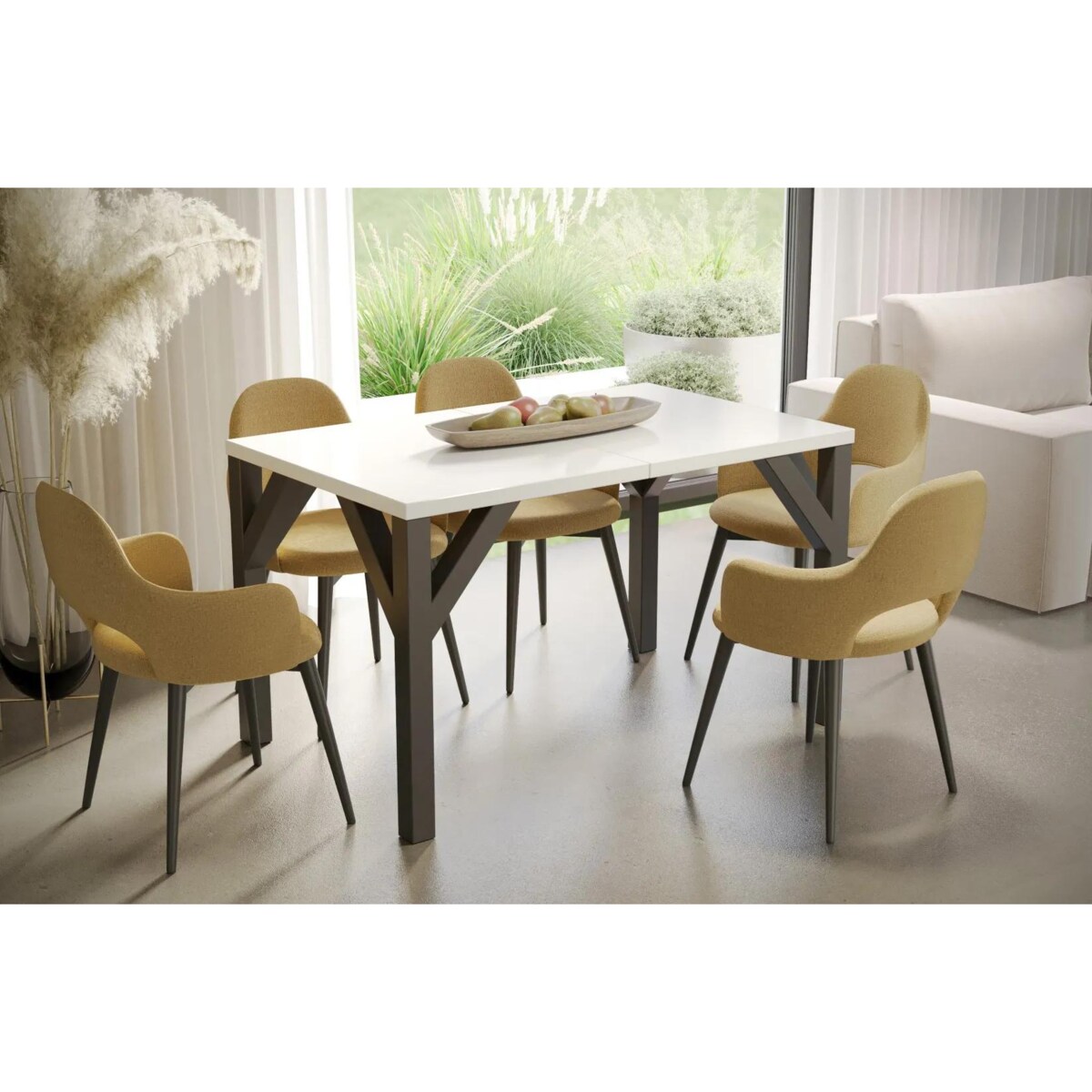 Stół rozkładany BALTIKA 130(240)x90 biały połysk