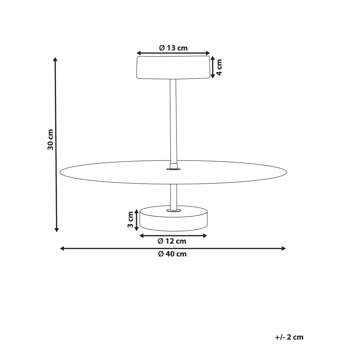 Lampa wisząca LED AFRAM Metal Czarny
