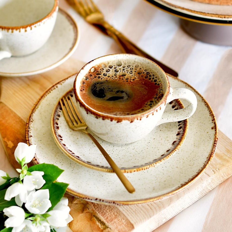 VILLA ITALIA Filiżanka ze spodkiem 260 ml ceramiczna RUSTICO