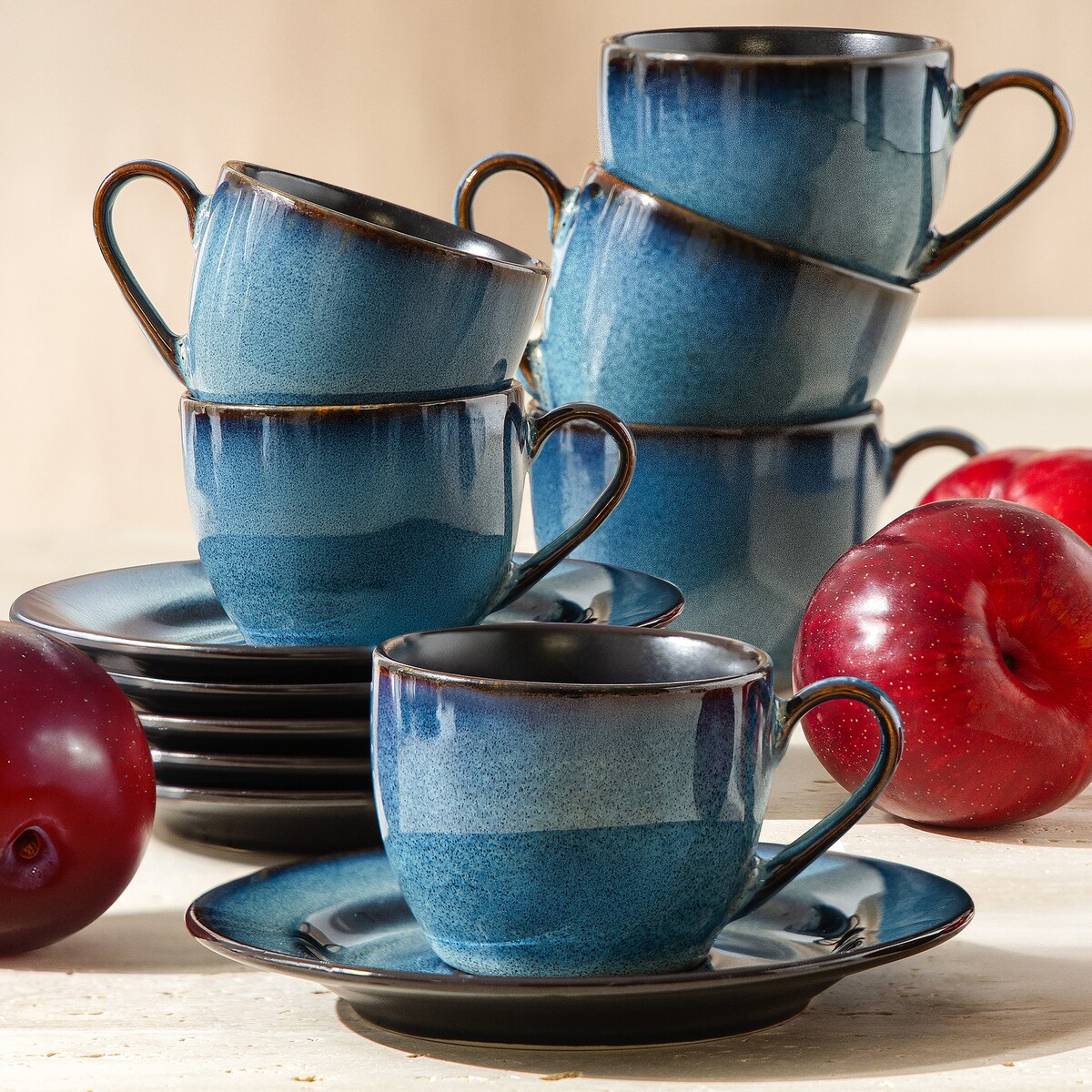 BALI Zestaw kawowy espresso 6 os. (12 el.)