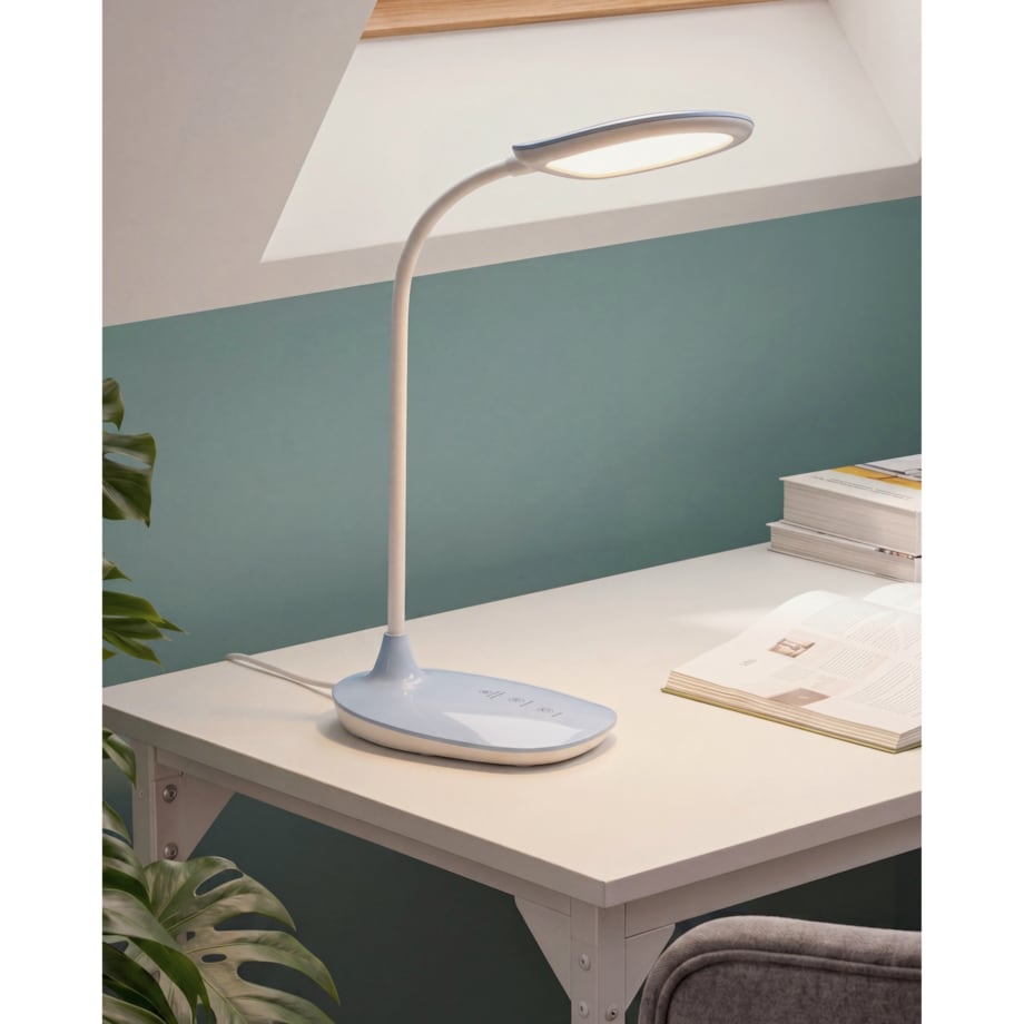 Lampa biurkowa LED HYDRA Ze ściemniaczem Błękitny