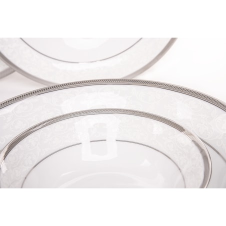 Serwis obiadowy 6os. (18el.) GEOS PLATIN