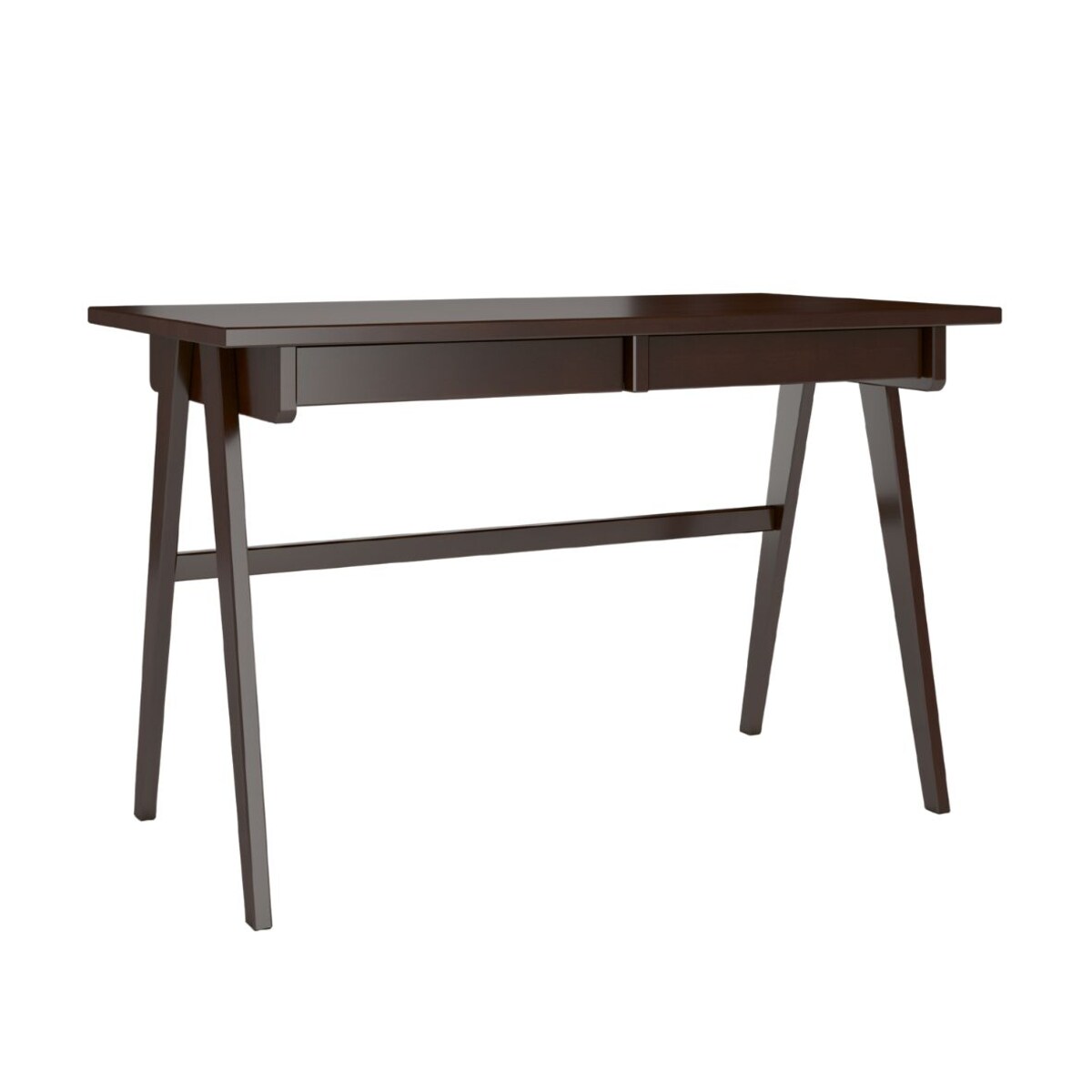 Drewniane bukowe biurko / toaletka z szufladami Visby EDDA / kolor palisander