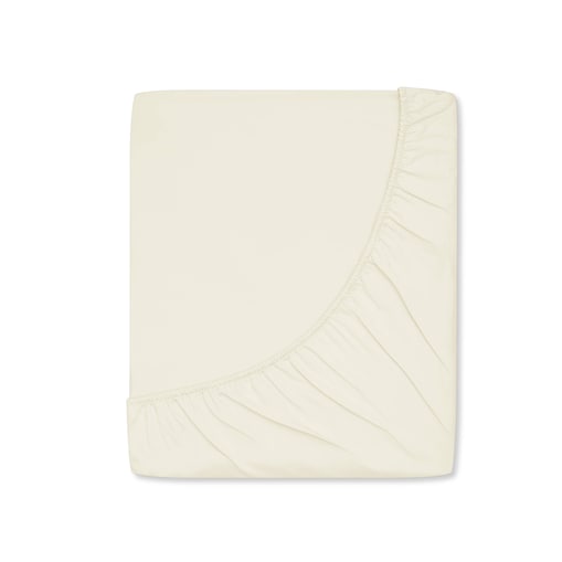 Prześcieradło satynowe z gumką vanilla 140 x 200 cm