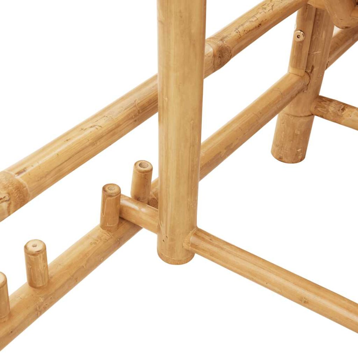 vidaXL Leżak z poduszkami, 55x199x30 cm, bambus