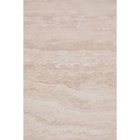 Owalny stół jadalniany 200x100 cm z trawertynu i drewna mango Norma