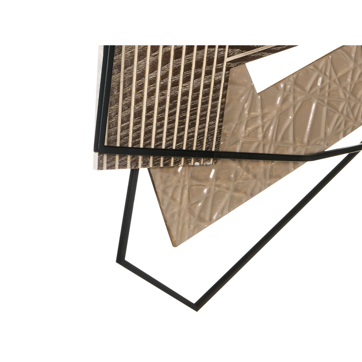 Dekoracja ścienna ENNIS Metal 36 cm Brązowy