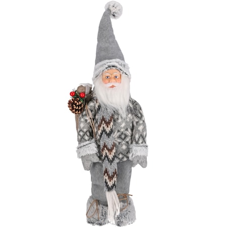 ŚWIĘTY MIKOŁAJ świąteczny figurka DUŻY skandynawsk