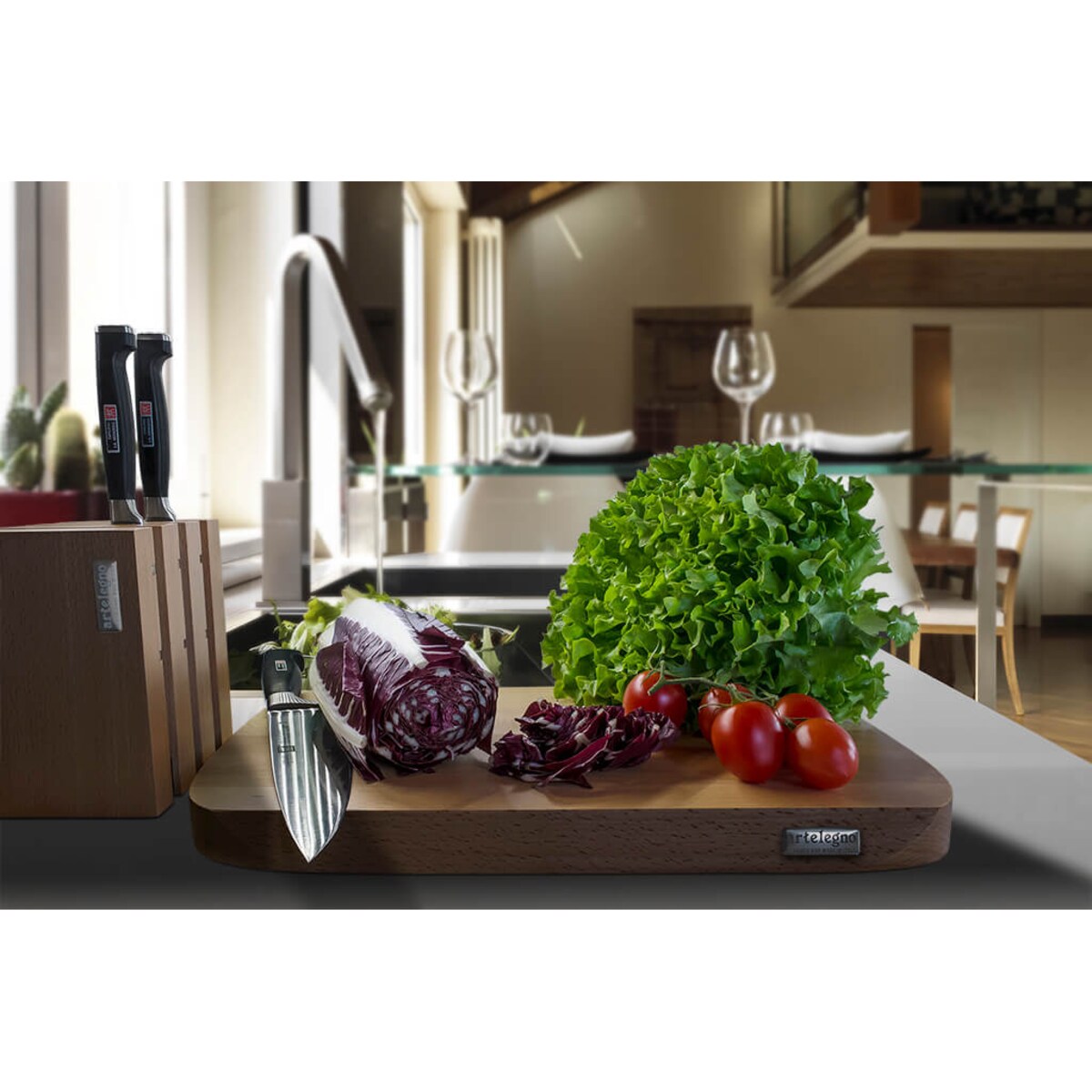 Deska do krojenia z drewna bukowego Artelegno Siena - 40 cm