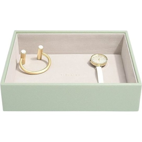 Szkatułka na biżuterię Stackers open classic zieleń szałwiowa