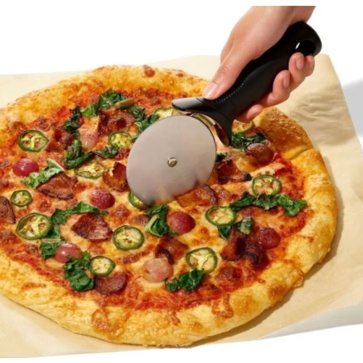 Nóż do pizzy Good Grips czarny, Oxo