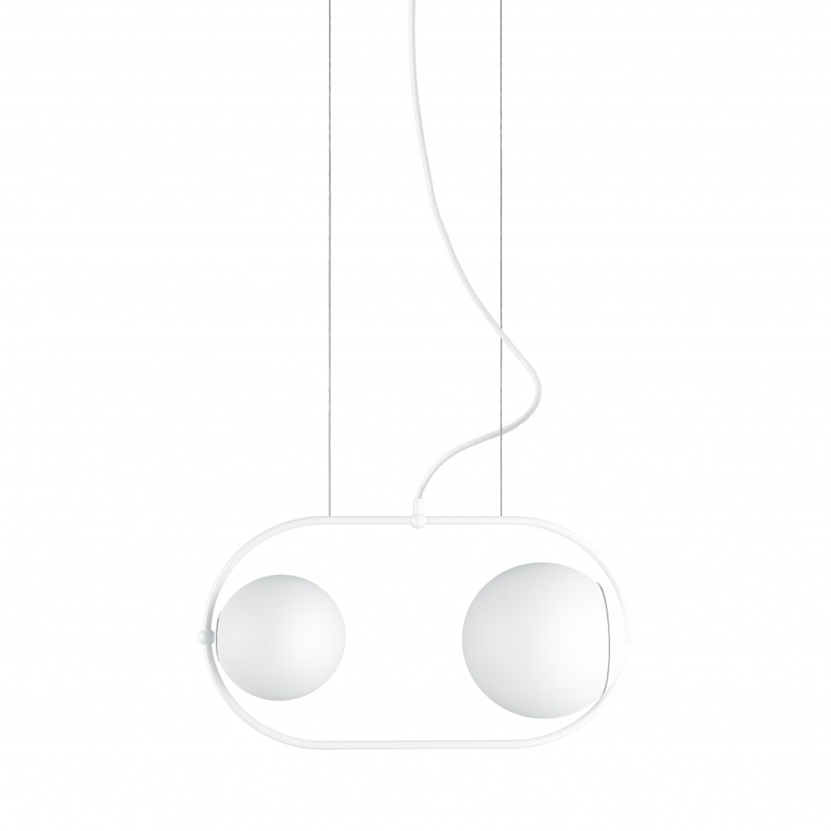 KOBAN A biała sufitowa lampa wisząca