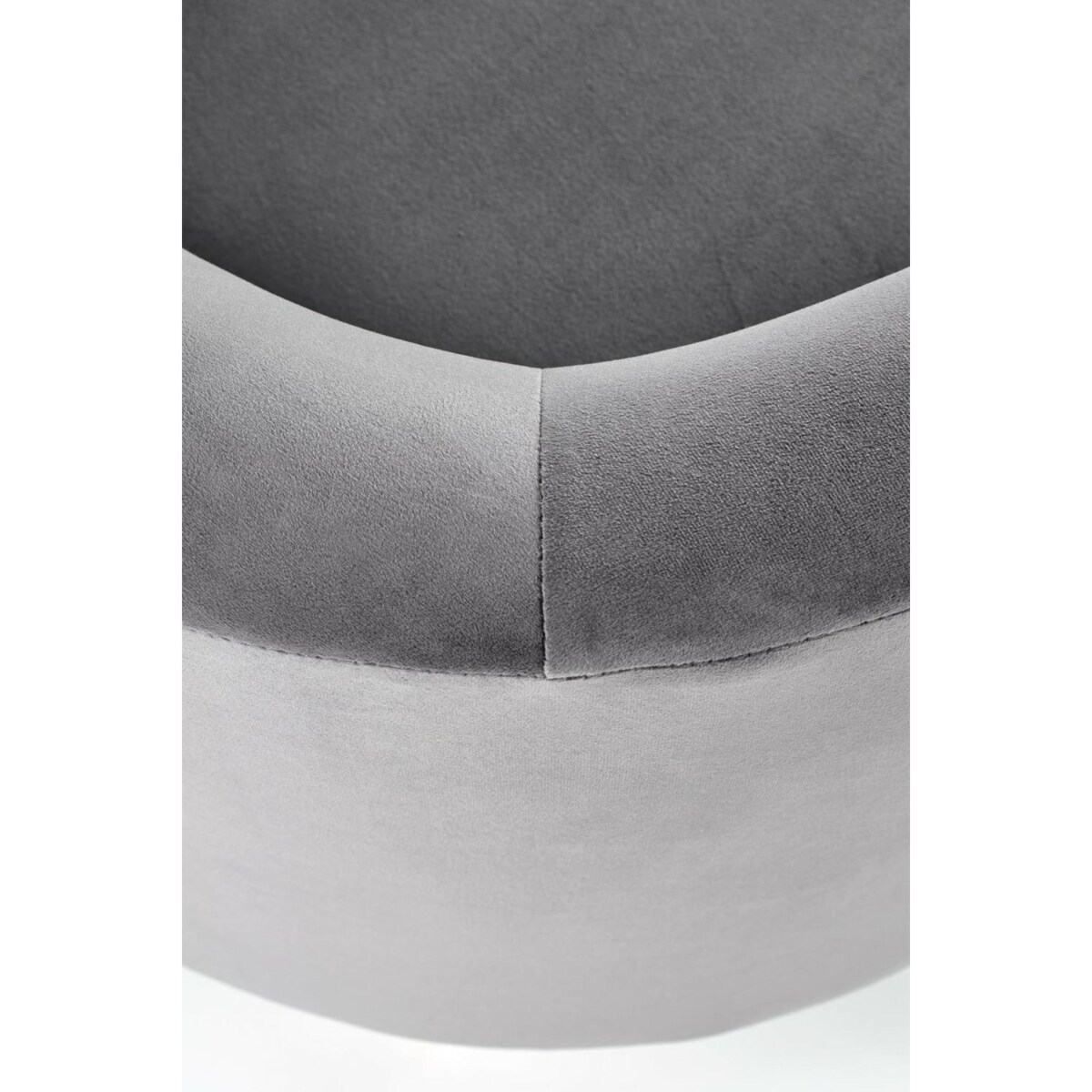 FOTEL WELWETOWY Calidris szary DREWNIANE NÓŻKI