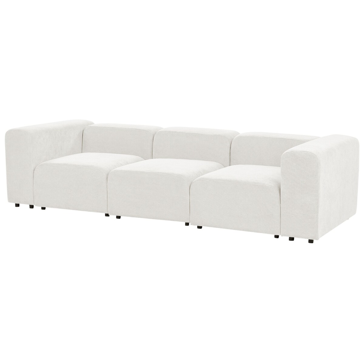 Sofa modułowa 3-osobowa sztruksowa biała FALSTERBO