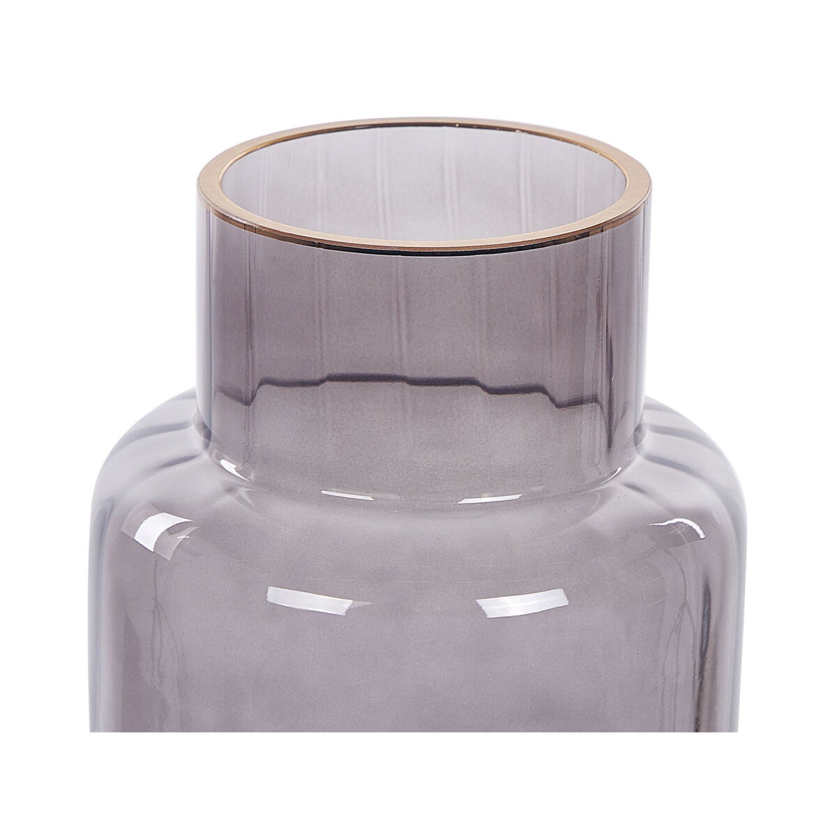 Wazon na kwiaty szklany 26 cm szary MEGALO