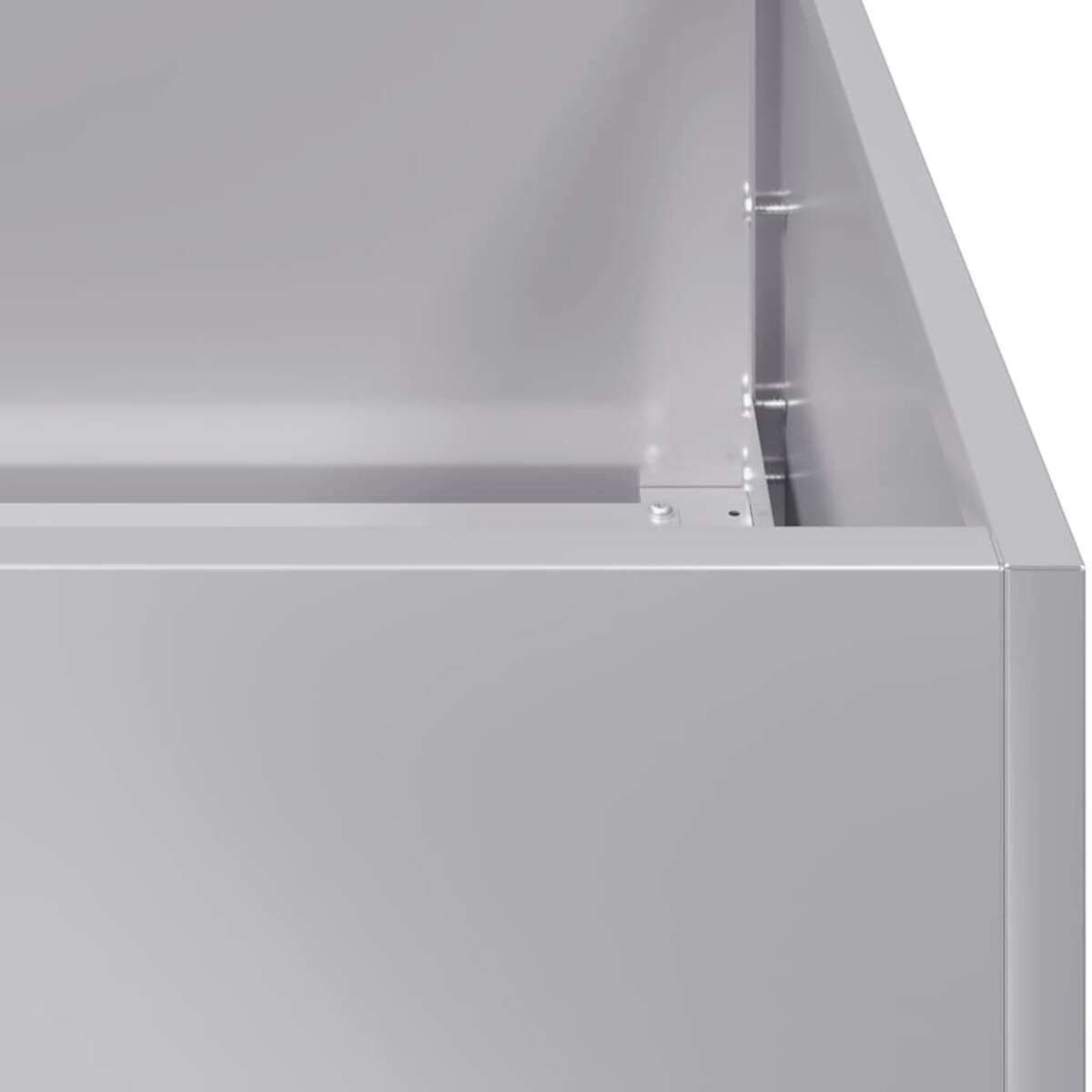 vidaXL Doniczka 120x80x80 cm Stal ocynkowana