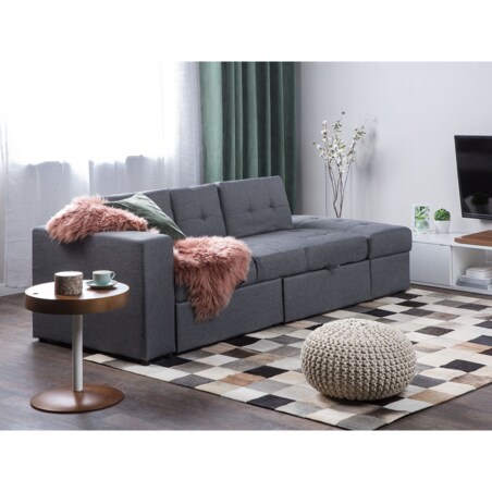 Sofa rozkładana ciemnoszara FALSTER
