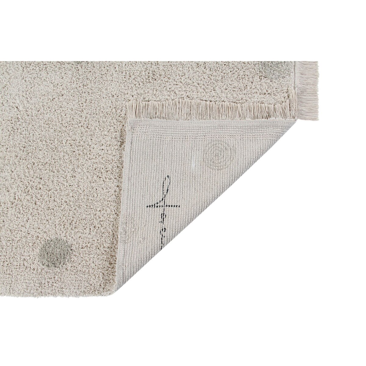 Dywan Bawełniany Hippy Dots Natural Olive 120x160 cm Lorena Canals