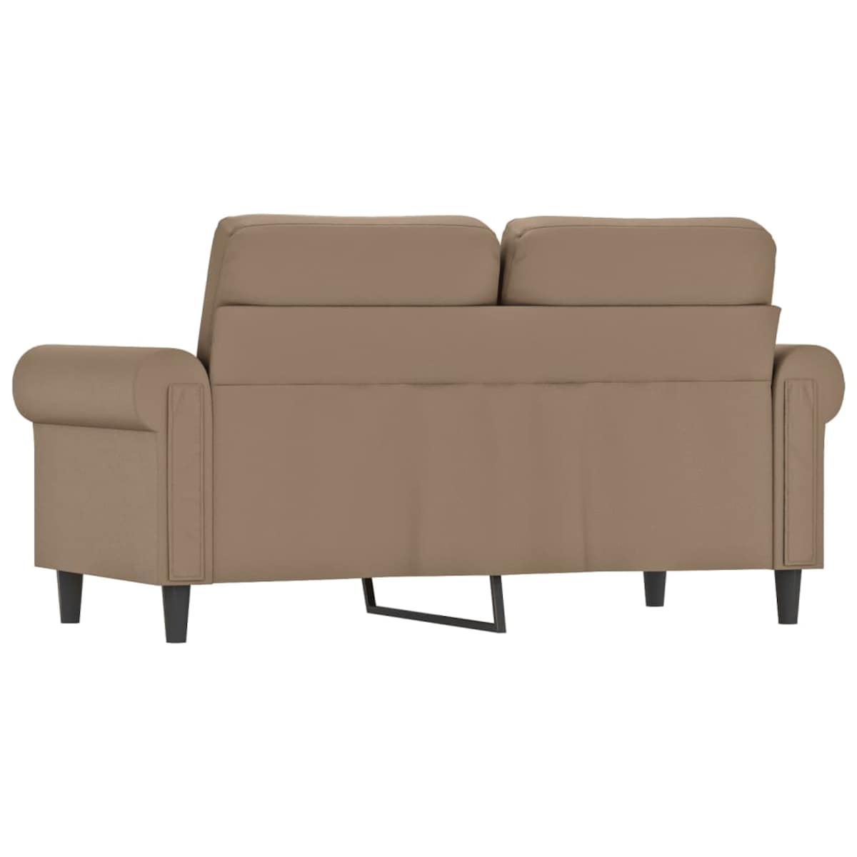 vidaXL 2-osobowa sofa, kolor cappuccino, 120 cm, sztuczna skóra