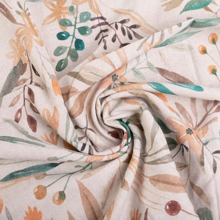 Pościel lniana LINEN druk(220x200+30-1,70x80+20-2)