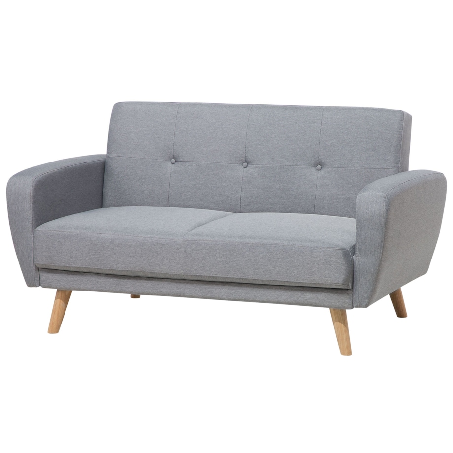 Sofa rozkładana 2-osobowa szara FLORLI