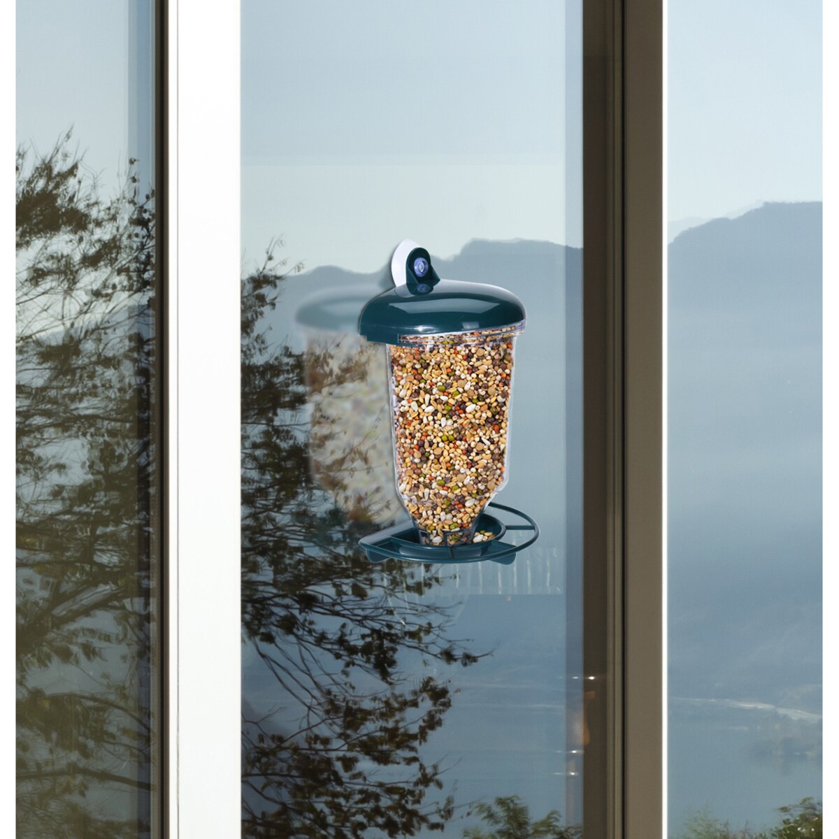 Karmnik dla ptaków z podajnikiem, 22 cm