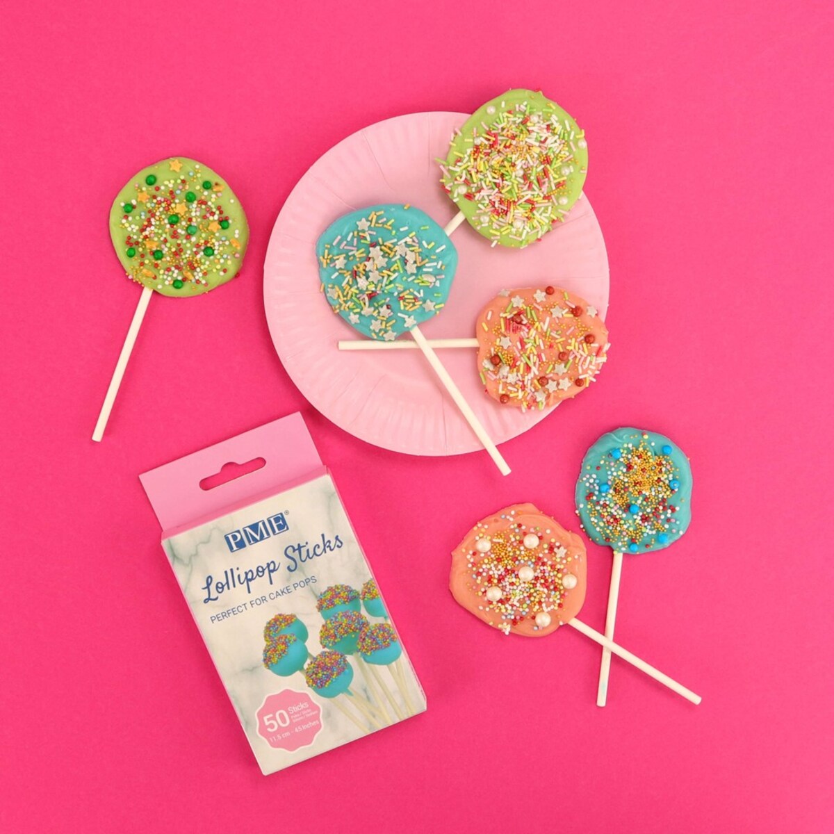 PME Patyczki do lizaków (50 sztuk) 11.5 cm