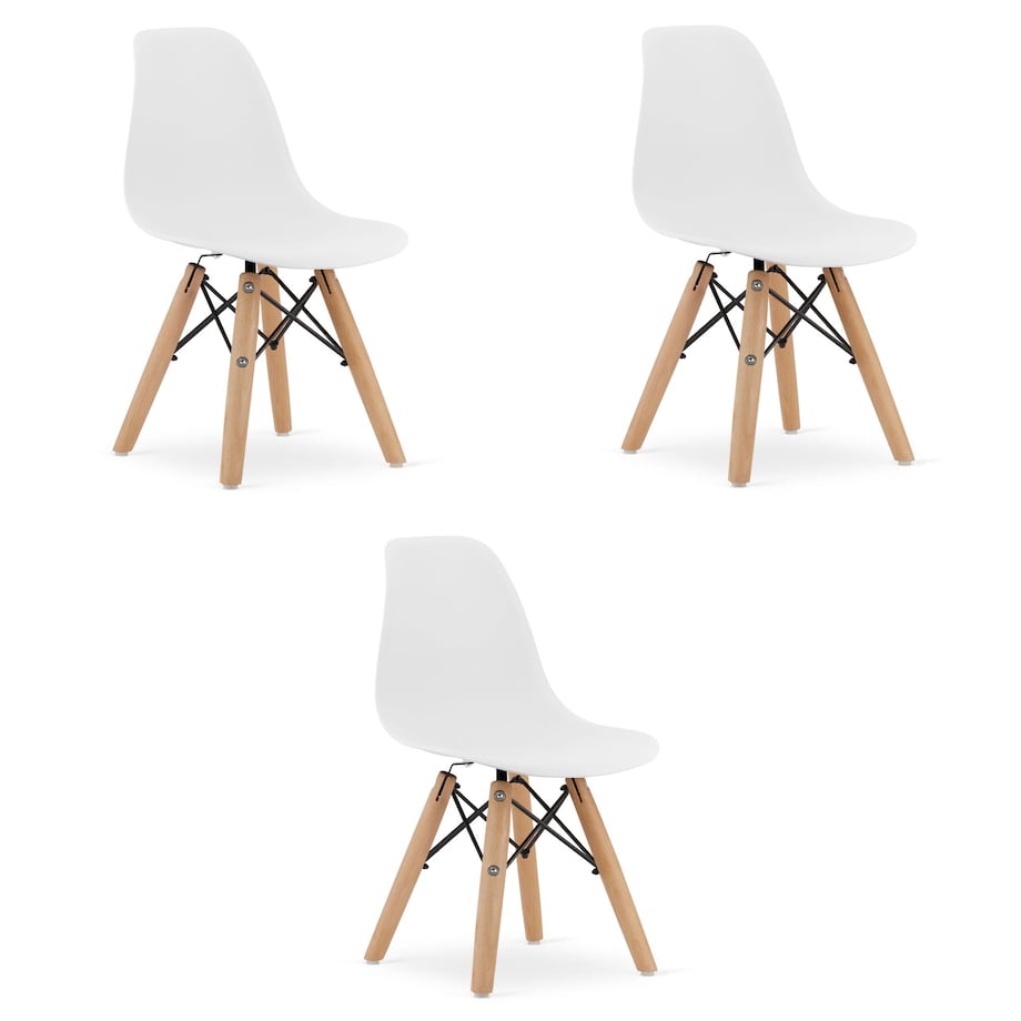 Krzesło Do Jadalni Kuchni Salonu Zubi - Białe X 3