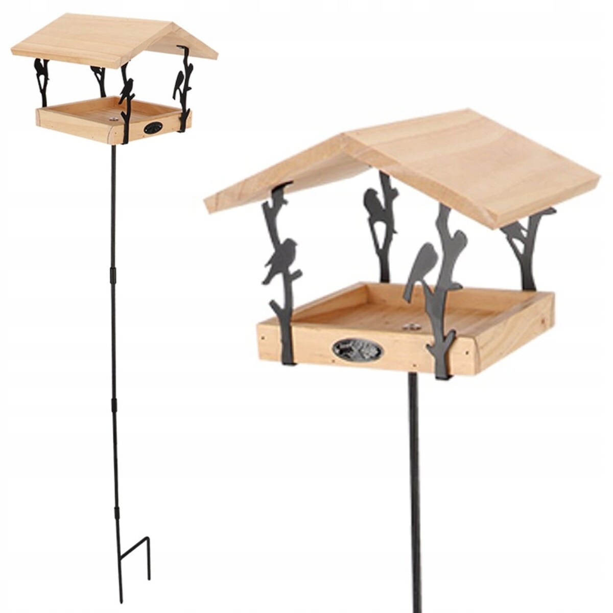 Karmnik Domek dla Ptaków ozdobny stojący 131cm na Nodze do Wbicia do Ogrodu