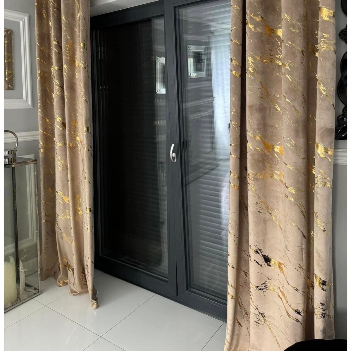 zasłona welurowa "marmur" 140x270 cm