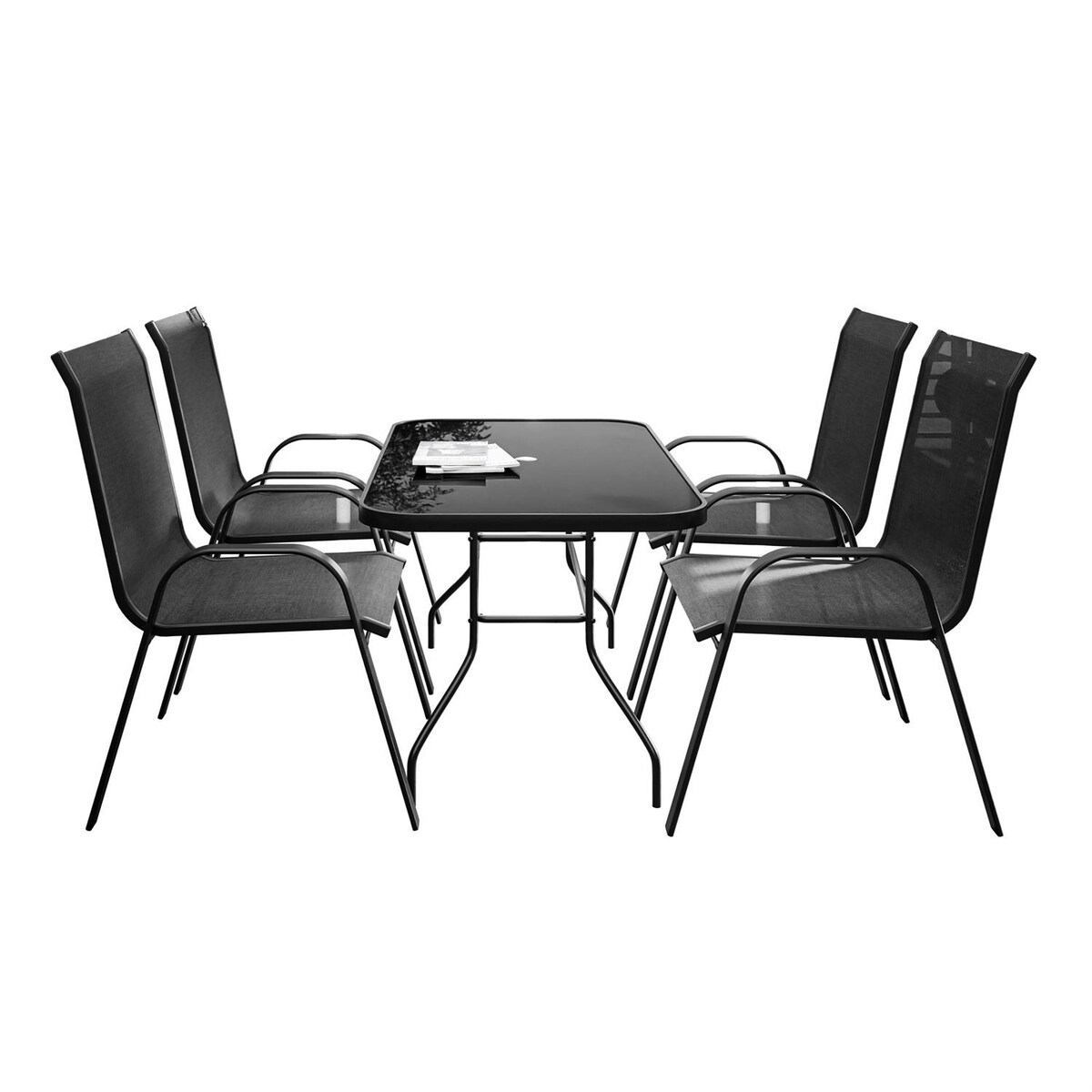 Zestaw mebli ogrodowych TERRA czarny