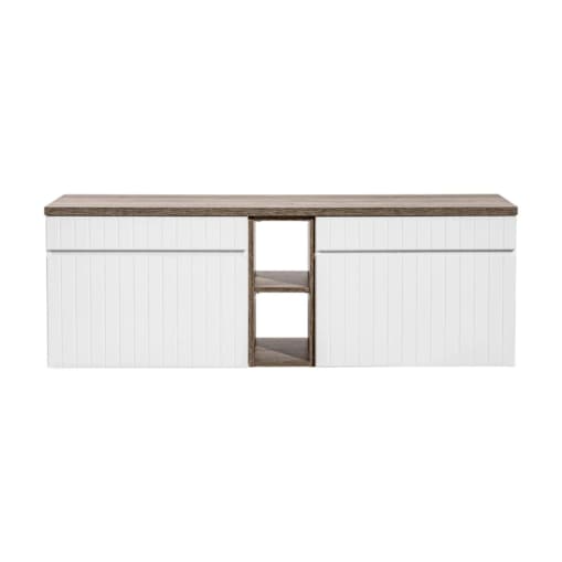 Szafka pod umywalkę nablatową ICONIC WHITE 60cm + ICONIC WHITE 60cm zestaw z blatem