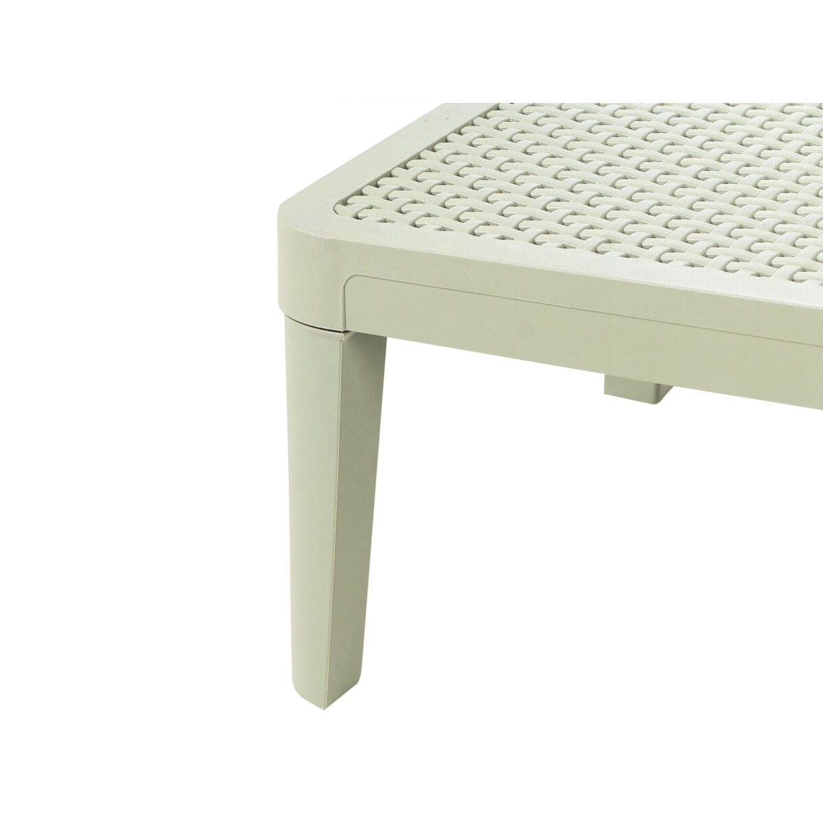 Leżak ogrodowy OSSIMO Rozkładany Materiał syntetyczny Jasnozielony