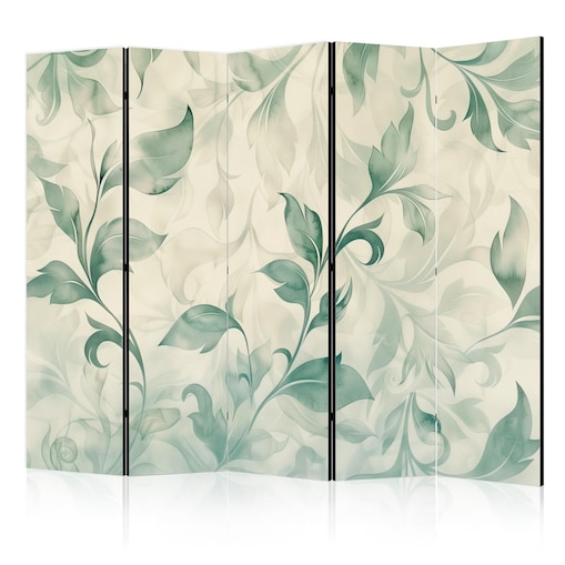 Parawan Dwustronny Akwarelowy Motyw Botaniczny 225x172cm