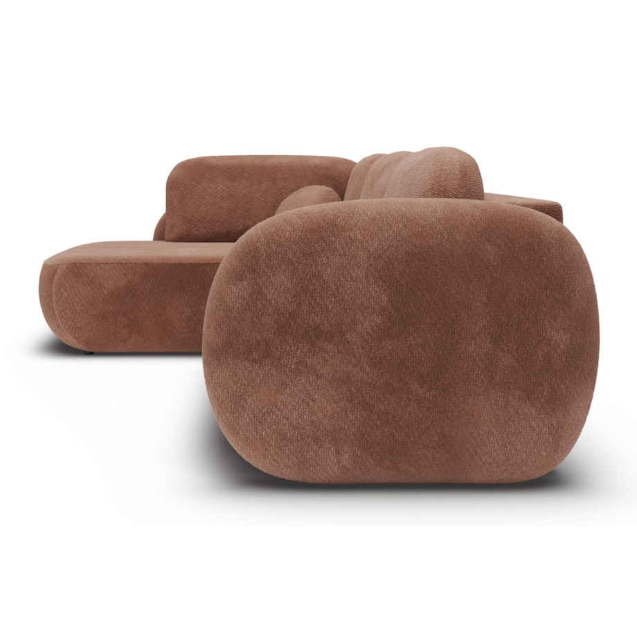 Nowoczesny Narożnik rozkładany OLIVIO II, lewy, brązowy