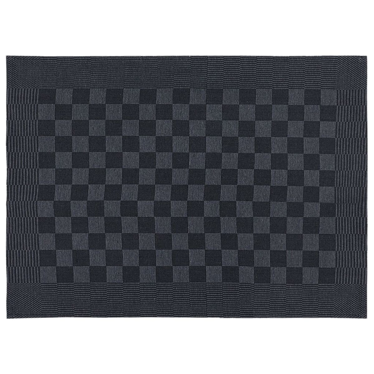 vidaXL Zestaw 10 ręczników, czarno-szary, bawełna