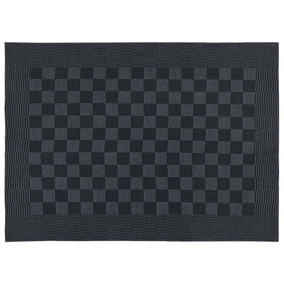 vidaXL Zestaw 10 ręczników, czarno-szary, bawełna