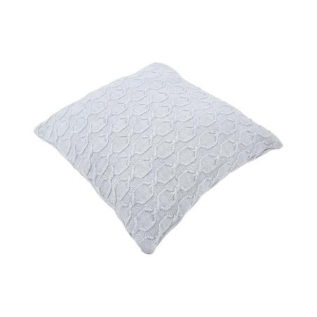 Poszewka na poduszkę z wełną z Alpaki 45x45 cm MODENA SZARA