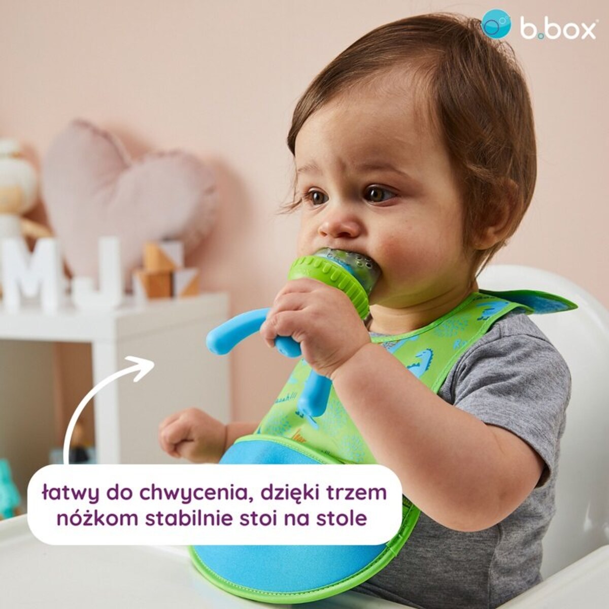 Gryzak dla niemowlaka 5m+ do podawania owoców i pokarmu Ocean Breeze b.box