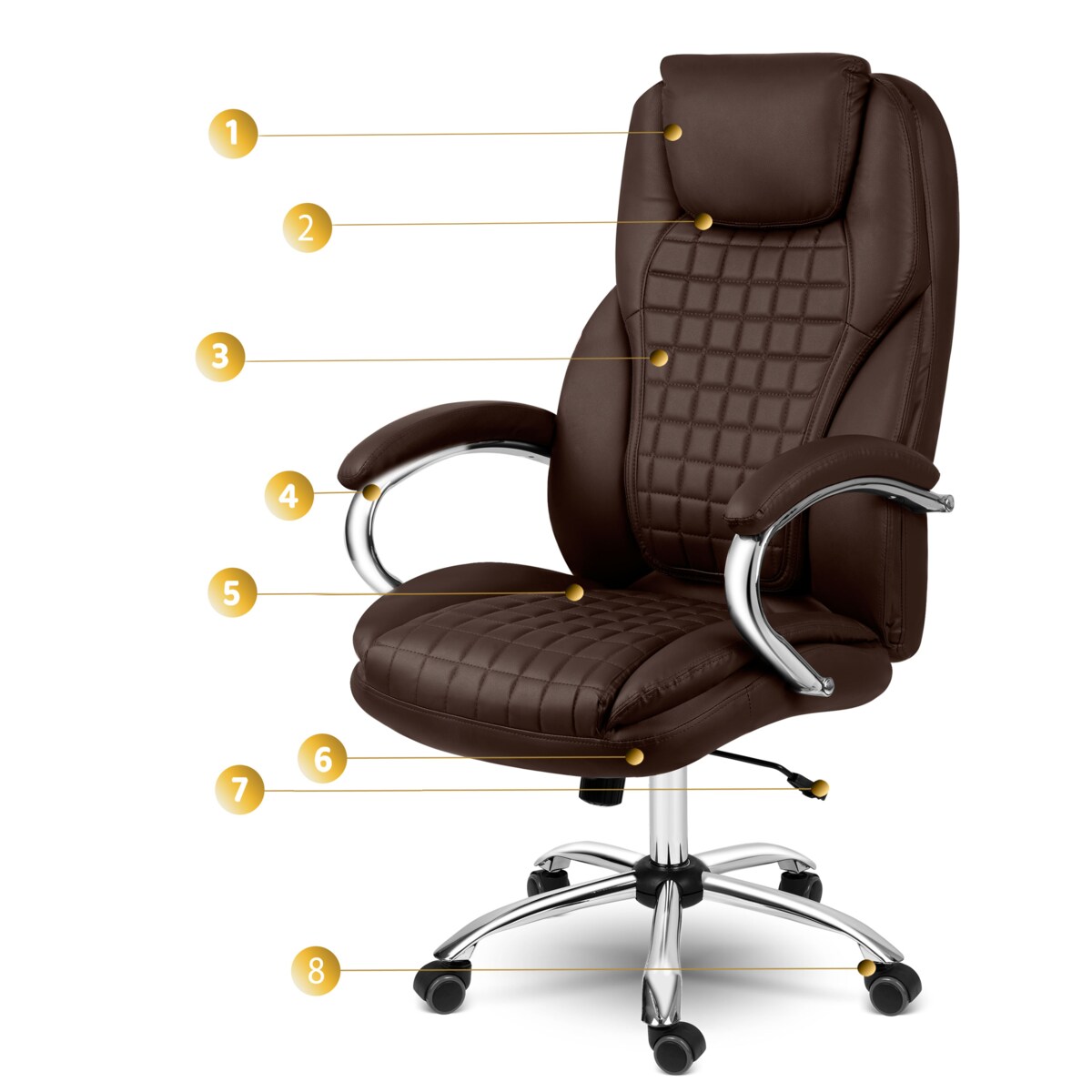 Fotel biurowy gabinetowy krzesło biurowe Sofotel Batory