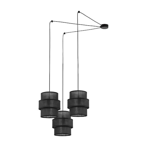 Lampa wisząca TK Lighting Calisto Black 5976 czarna 3xE27 regulowana wysokość