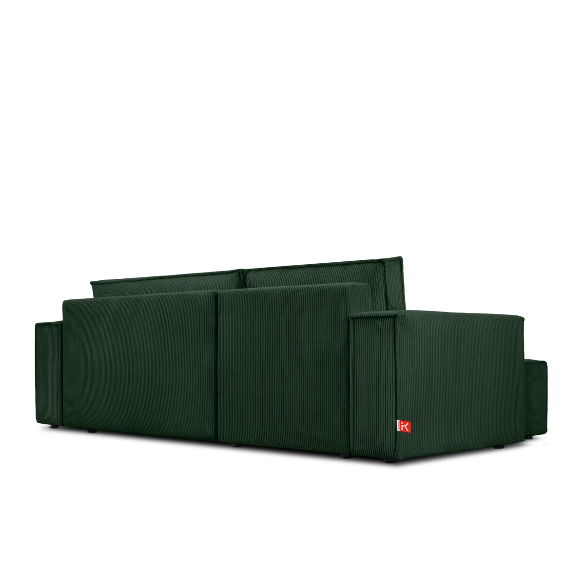 KONSIMO NAPI Uniwersalny narożnik z funkcją spania, kolor ciemnozielony, prawy/lewy