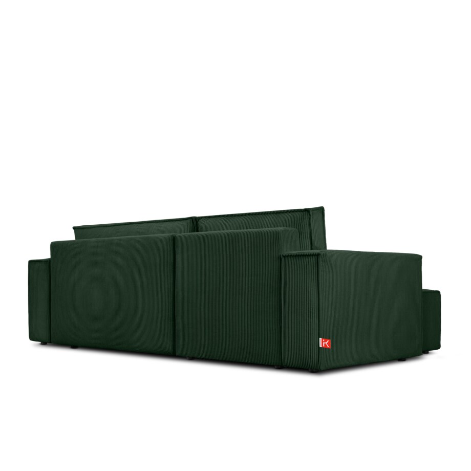 KONSIMO NAPI Uniwersalny narożnik z funkcją spania, kolor ciemnozielony, prawy/lewy