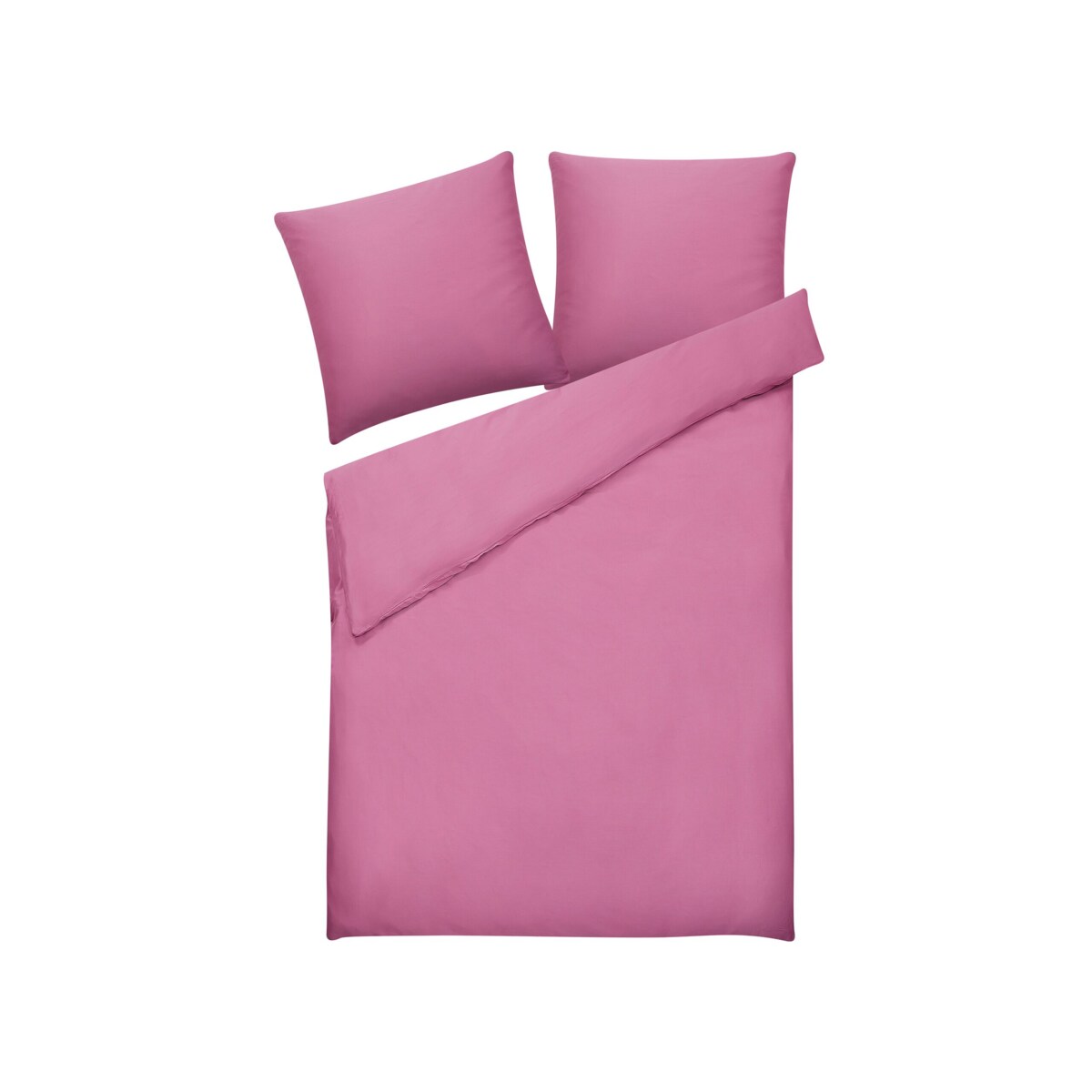 Komplet pościeli bawełnianej satynowej 155 x 220 cm różowy HARMONRIDGE