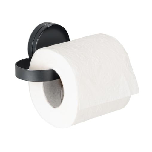 Uchwyt na papier toaletowy PAVIA Static-Loc, WENKO, kolor czarny