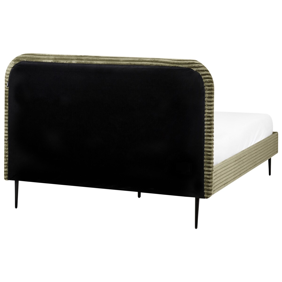 Łóżko Sztruks FLAYAT 140 x 200 cm Zielony