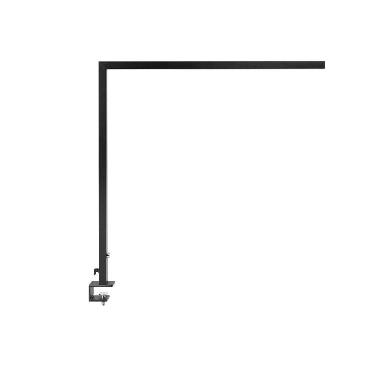 Lampa biurkowa zaciskowa LED metalowa czarna VOLANS