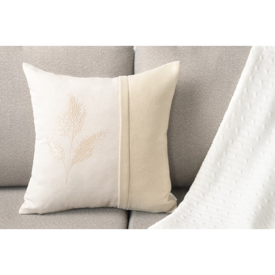 Poduszka dekoracyjna Miskant Beż 45 x 45 cm